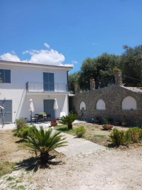 villa tra uliveti e mare